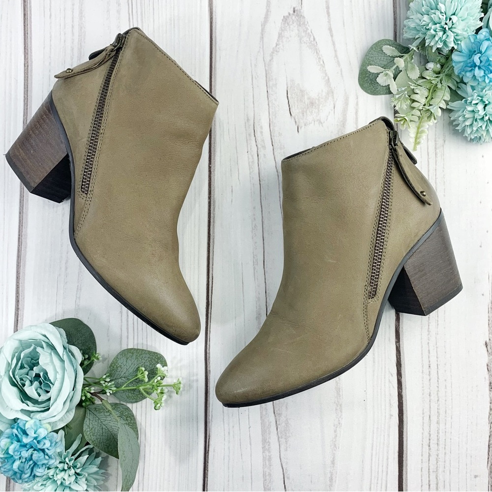 Steve Madden Jaydun Leather Booties Ankle Boots
